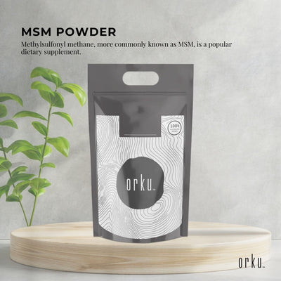 Orku MSM Powder or Crystals - 99.9% Pure USP Grade Methylsulfonylmethane Bulk