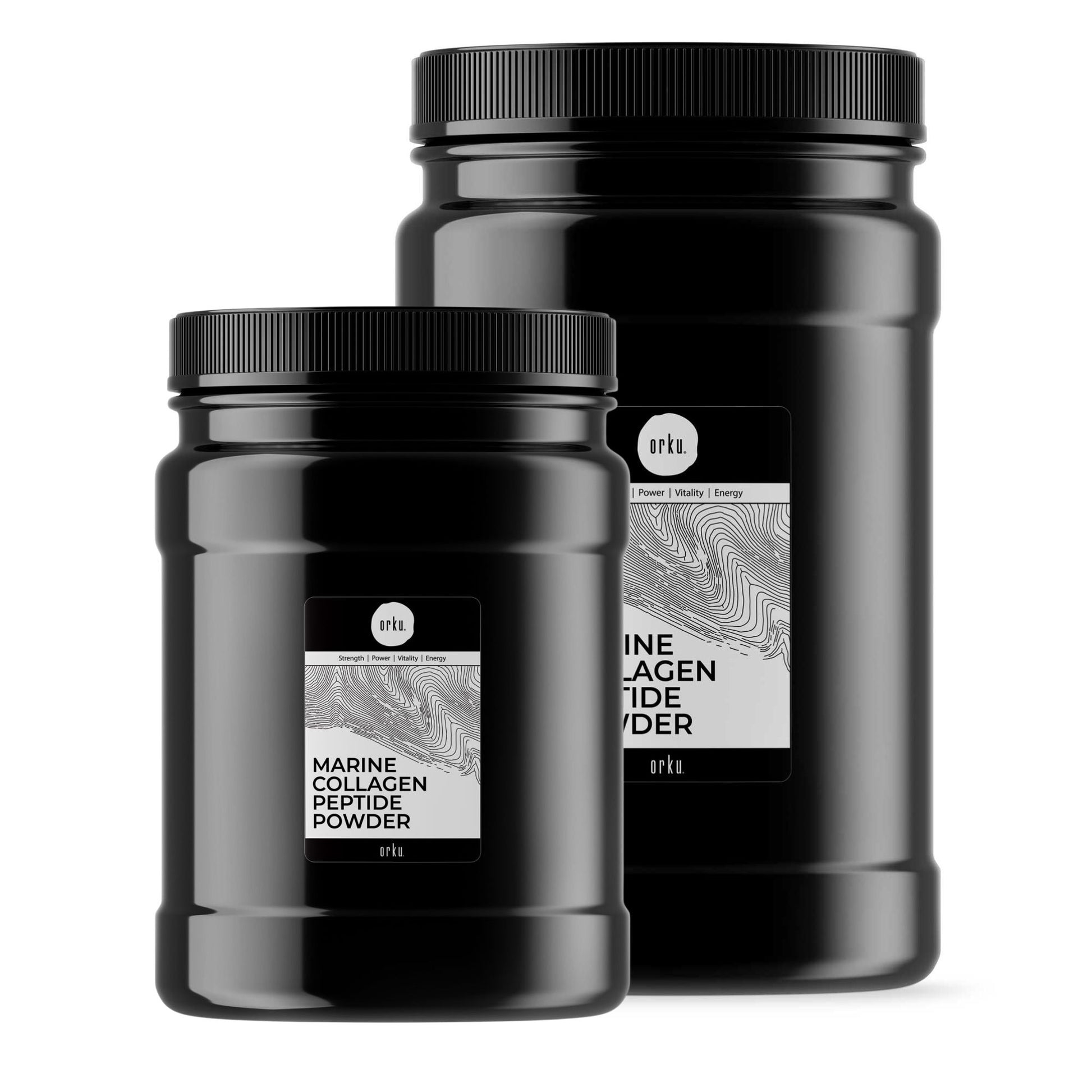 Orku Marine Collagen Peptide Powder - Jars - Type I Hydrolysed Protein