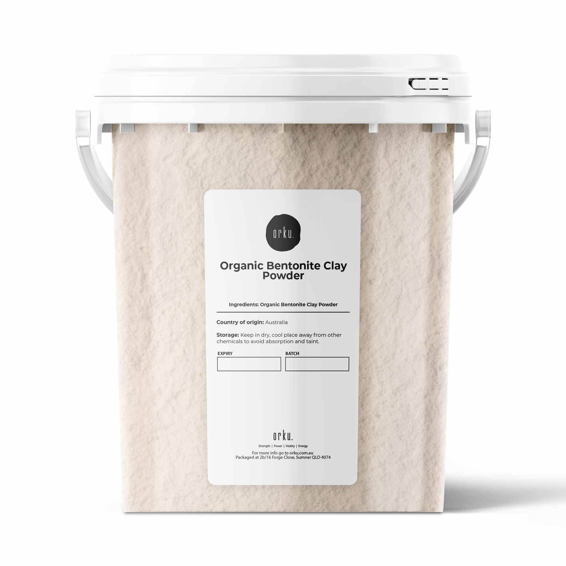 Orku Organic Bentonite Clay Powder Cosmetic Grade Montmorillonite