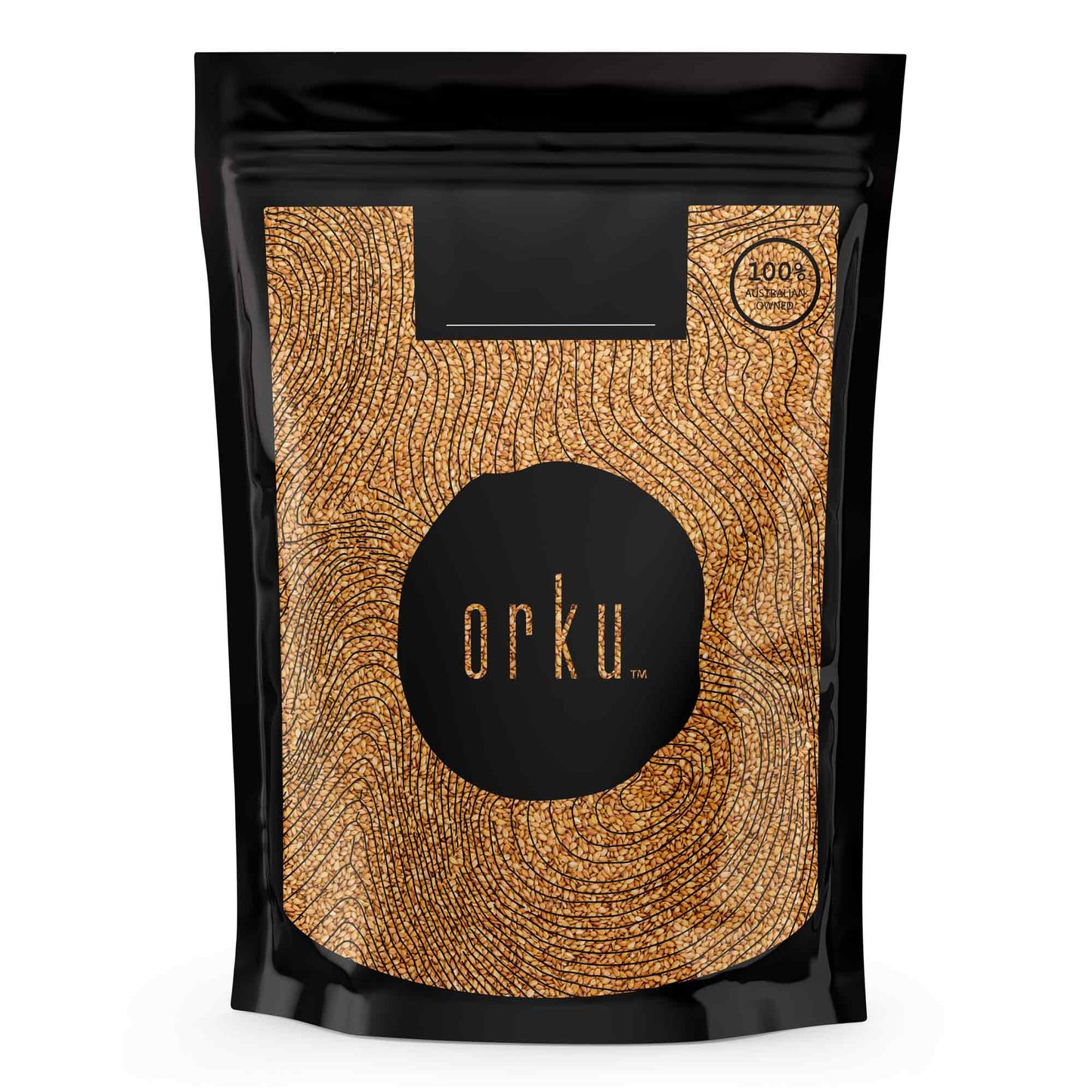 Orku Organic Golden Linseed Flaxseed Whole Grain Non GMO