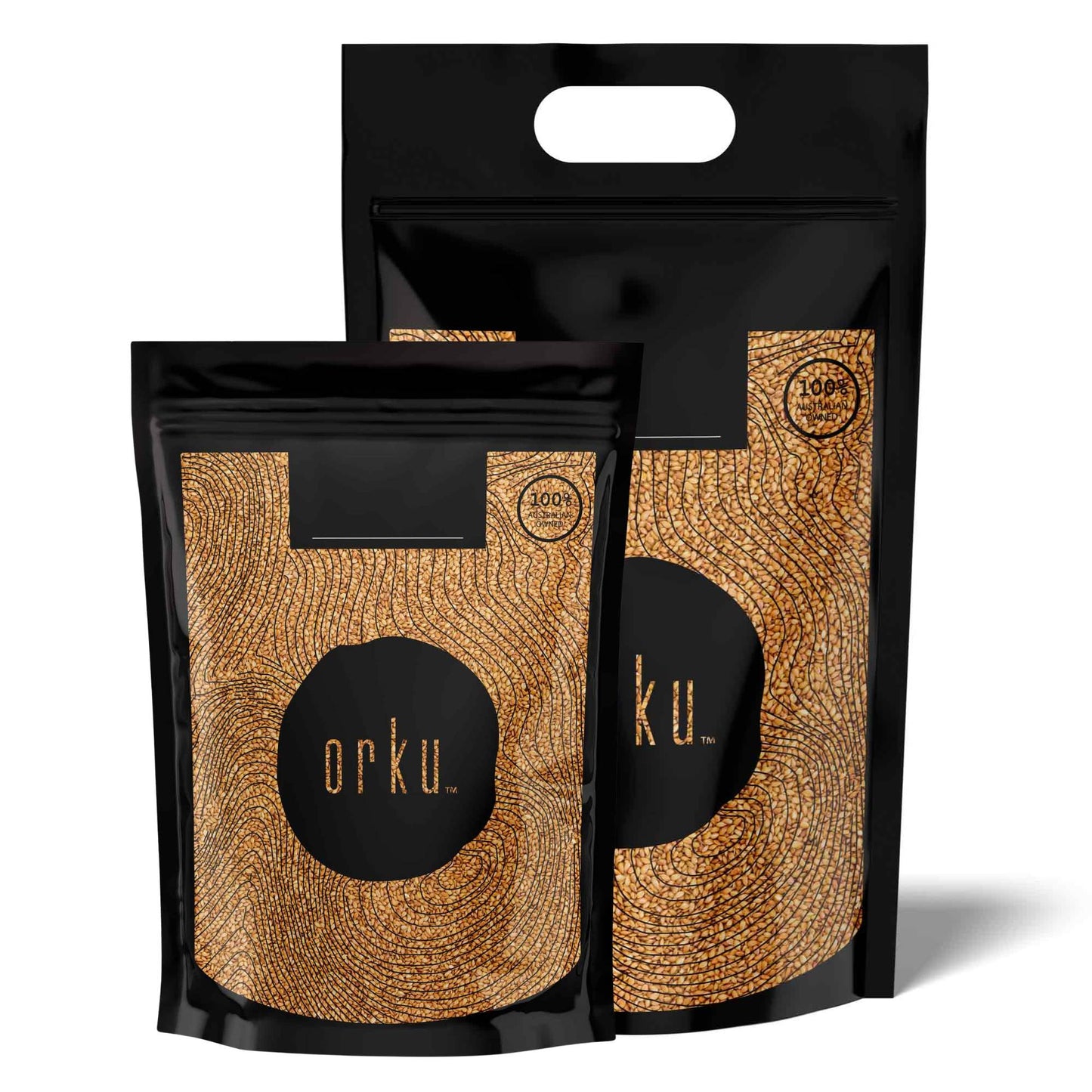 Orku Organic Golden Linseed Flaxseed Whole Grain Non GMO