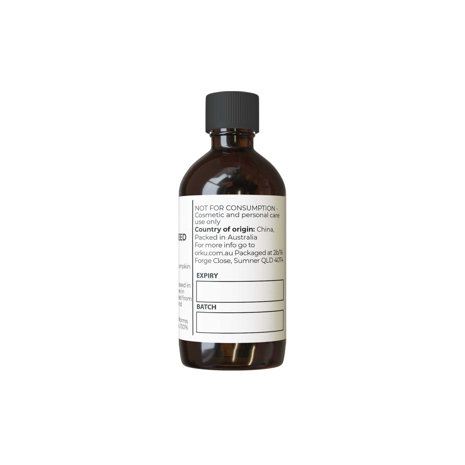 Orku Organic Pumpkin Seed Virgin Oil Cold Pressed Cosmetic Grade