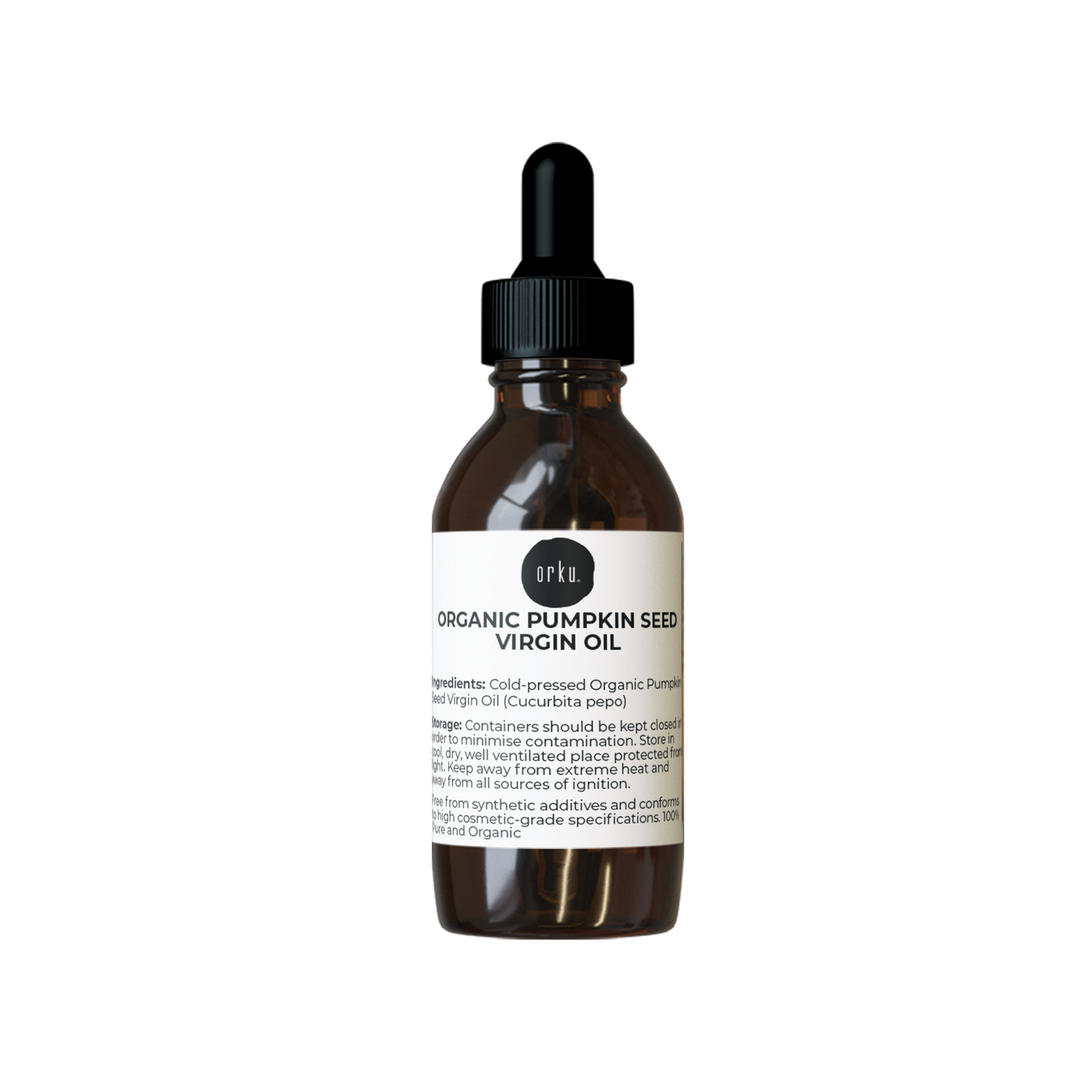 Orku Organic Pumpkin Seed Virgin Oil Cold Pressed Cosmetic Grade