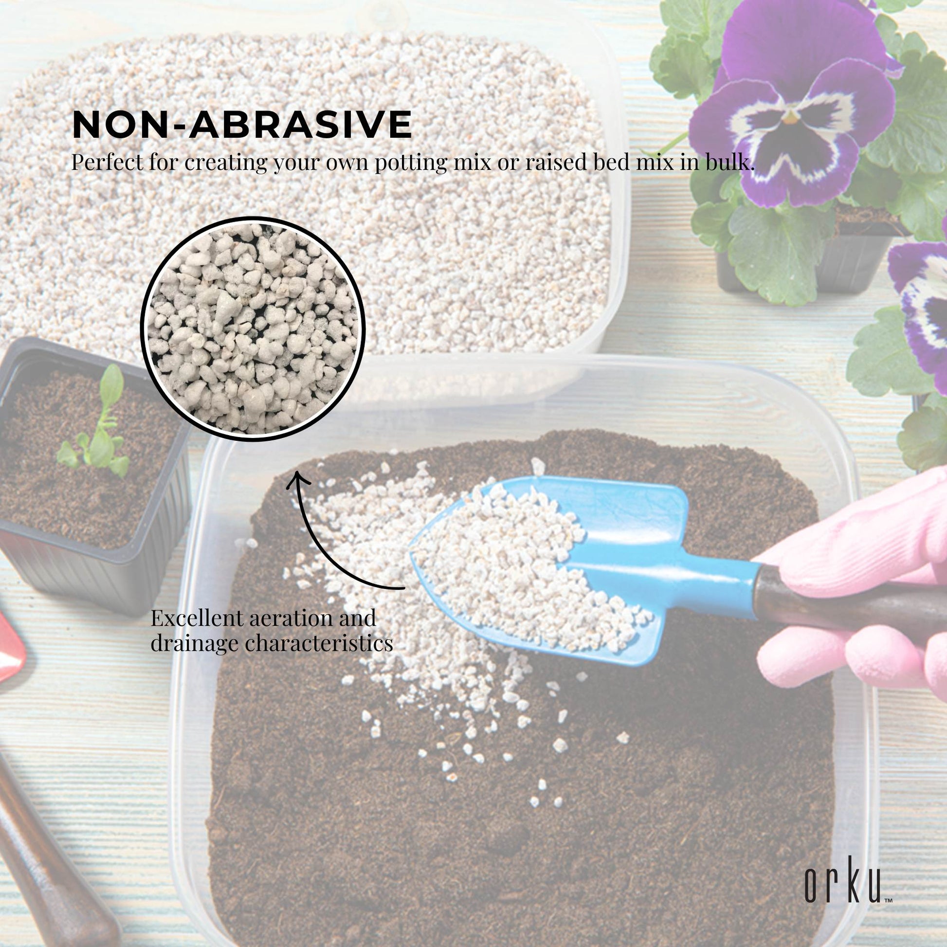 Orku Perlite Super Coarse Premium Soil Expanded Medium Plants Hydroponics Bulk