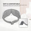 Orku Rechargeable Eye Massager - Heat Compression Vibration Bluetooth White