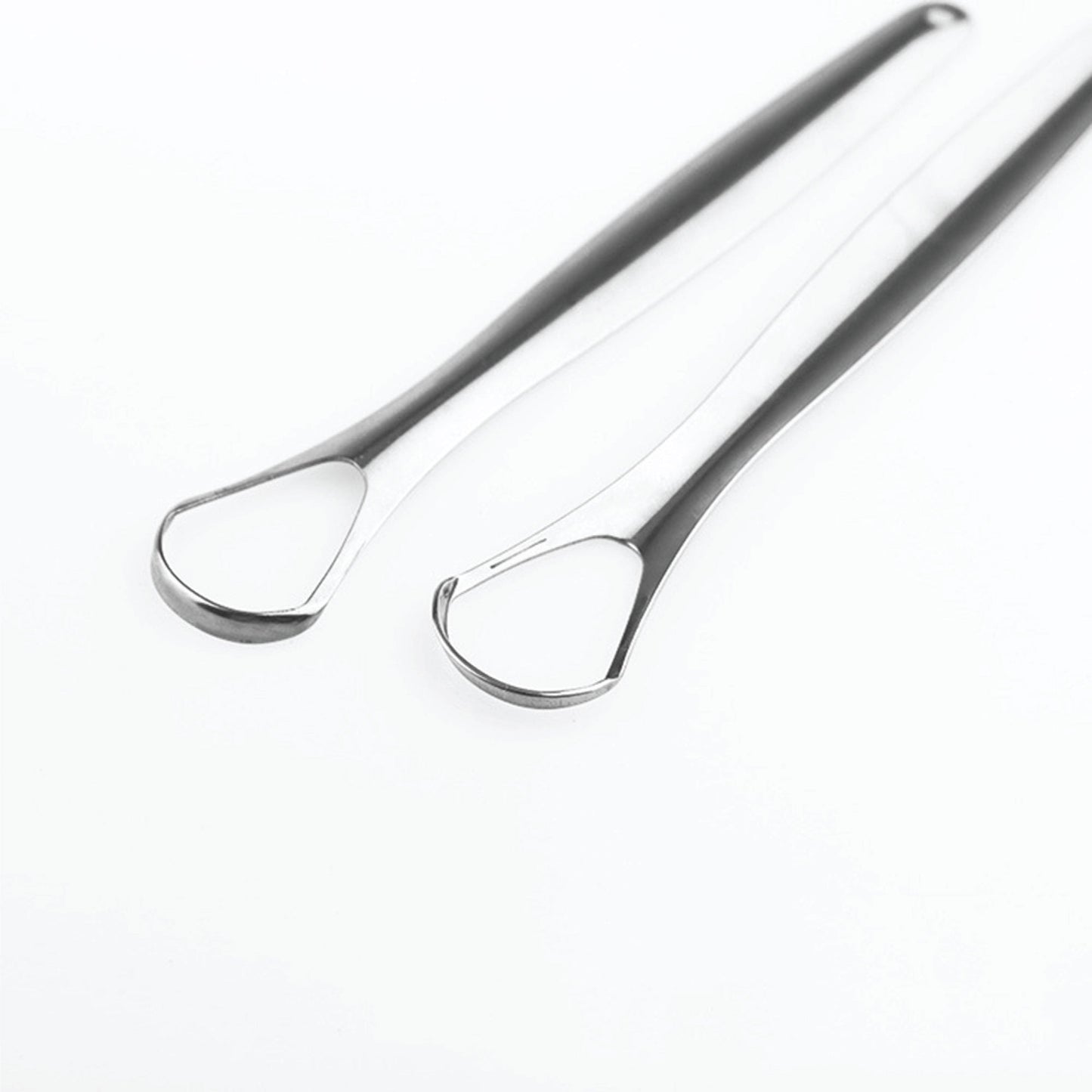 Orku Stainless Steel Tongue Scraper - Oral Hygiene Cleaner Silver