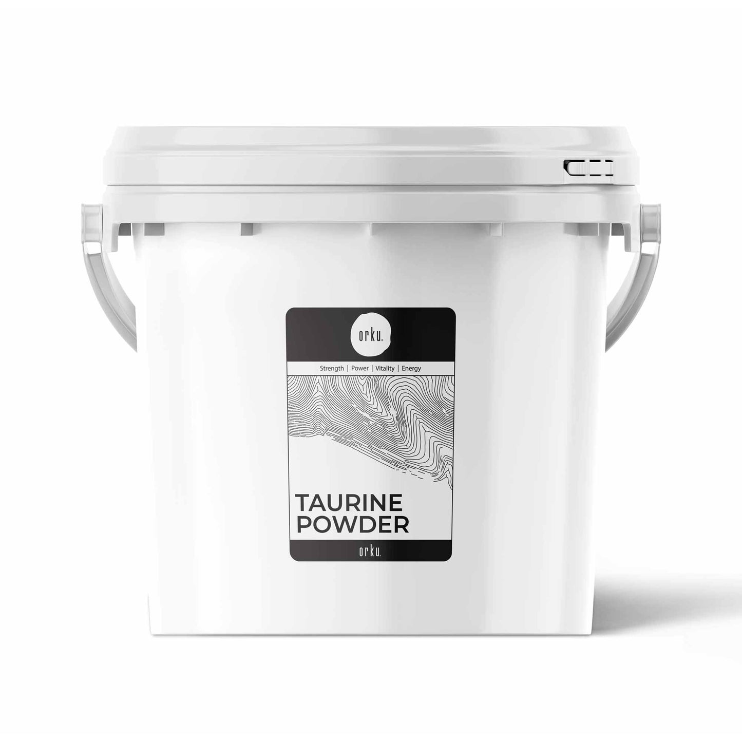 Orku Taurine Powder Tub - High Purity L-Taurine Amino Acid Ingredient Bulk