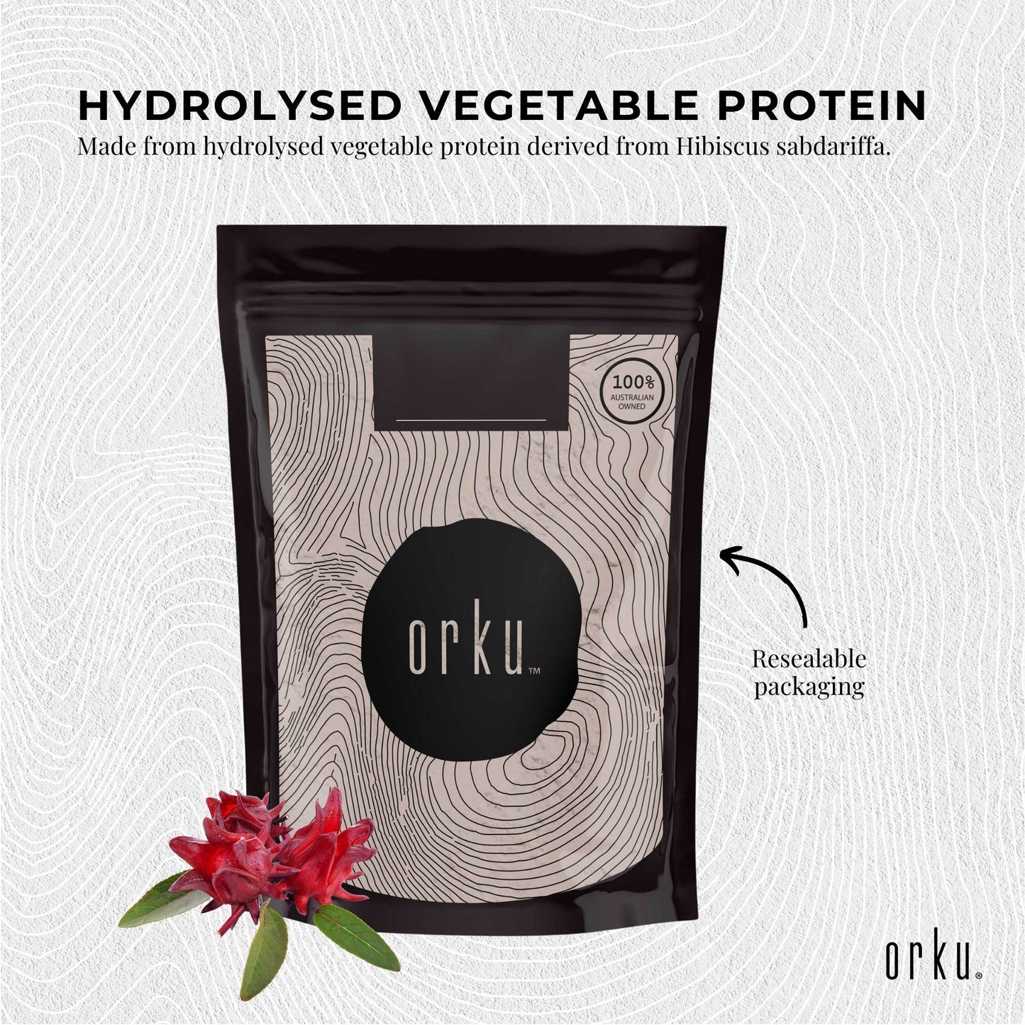 Orku Vegan Collagen Plant Based Alternative Powder Hydrolysed Protein