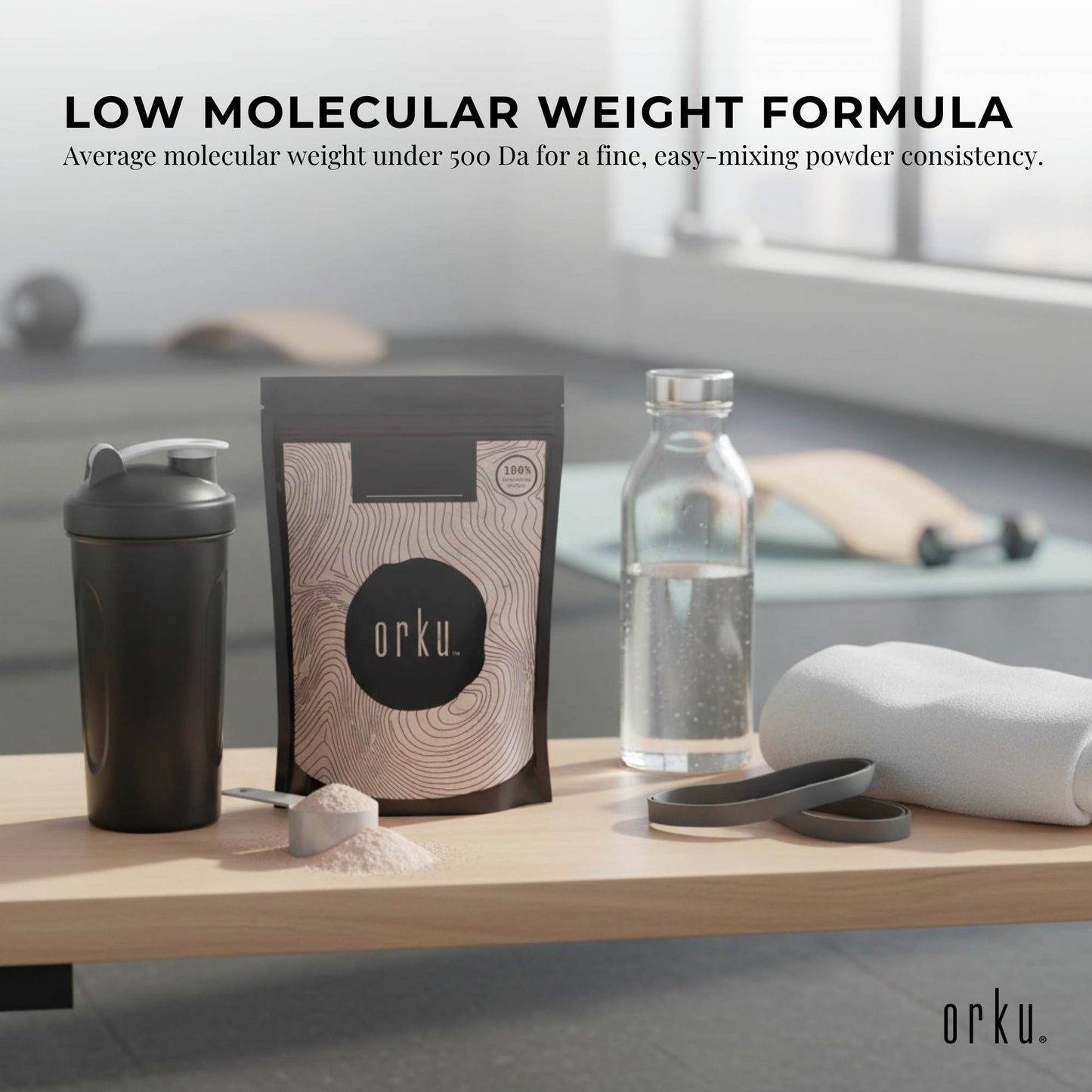 Orku Vegan Collagen Plant Based Alternative Powder Hydrolysed Protein