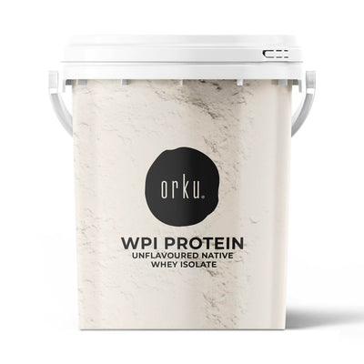Orku Whey Protein Isolate Powder WPI 90% Unflavoured Native Tub