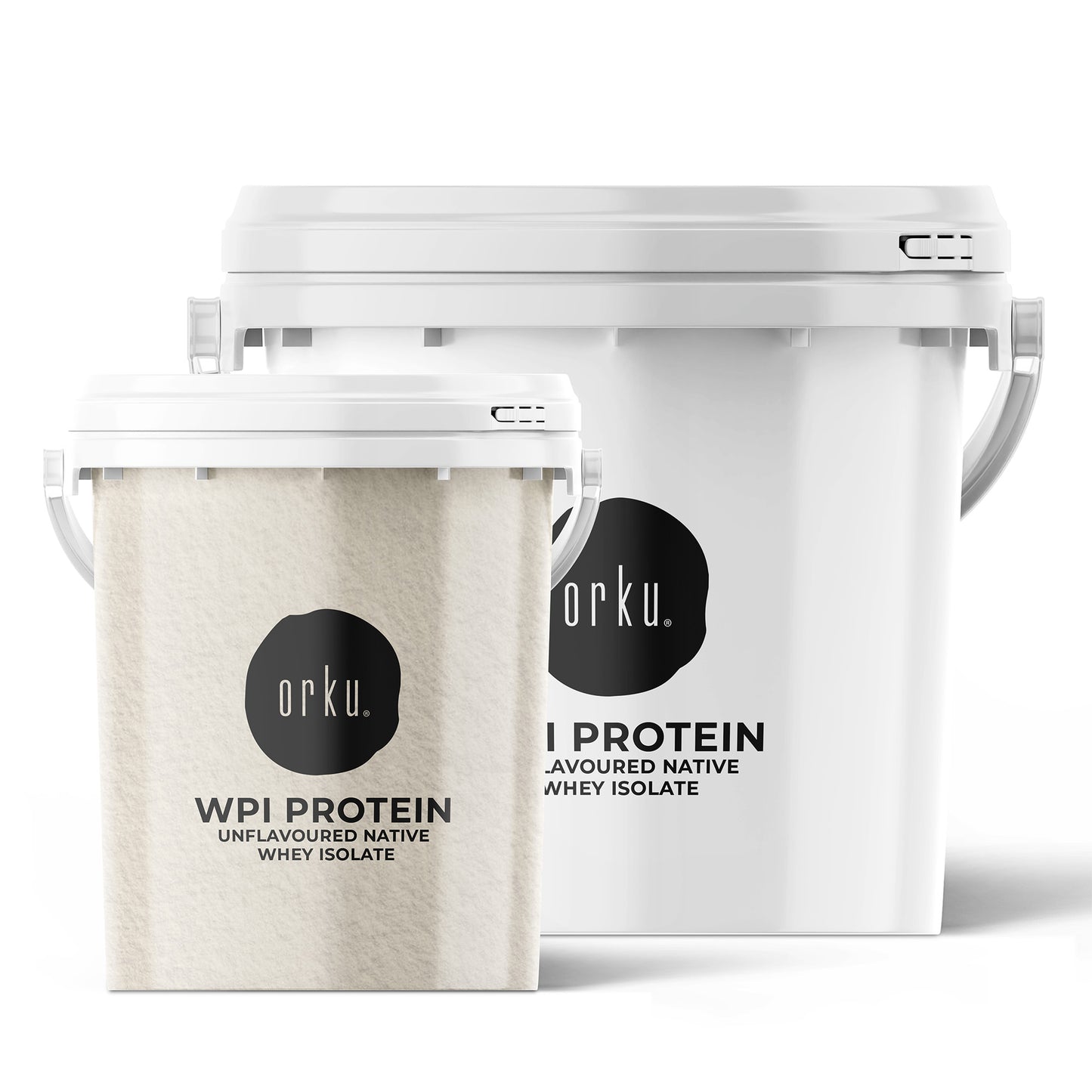 Orku Whey Protein Isolate Powder WPI 90% Unflavoured Native Tub