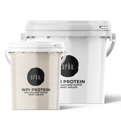 Orku Whey Protein Isolate Powder WPI 90% Unflavoured Native Tub