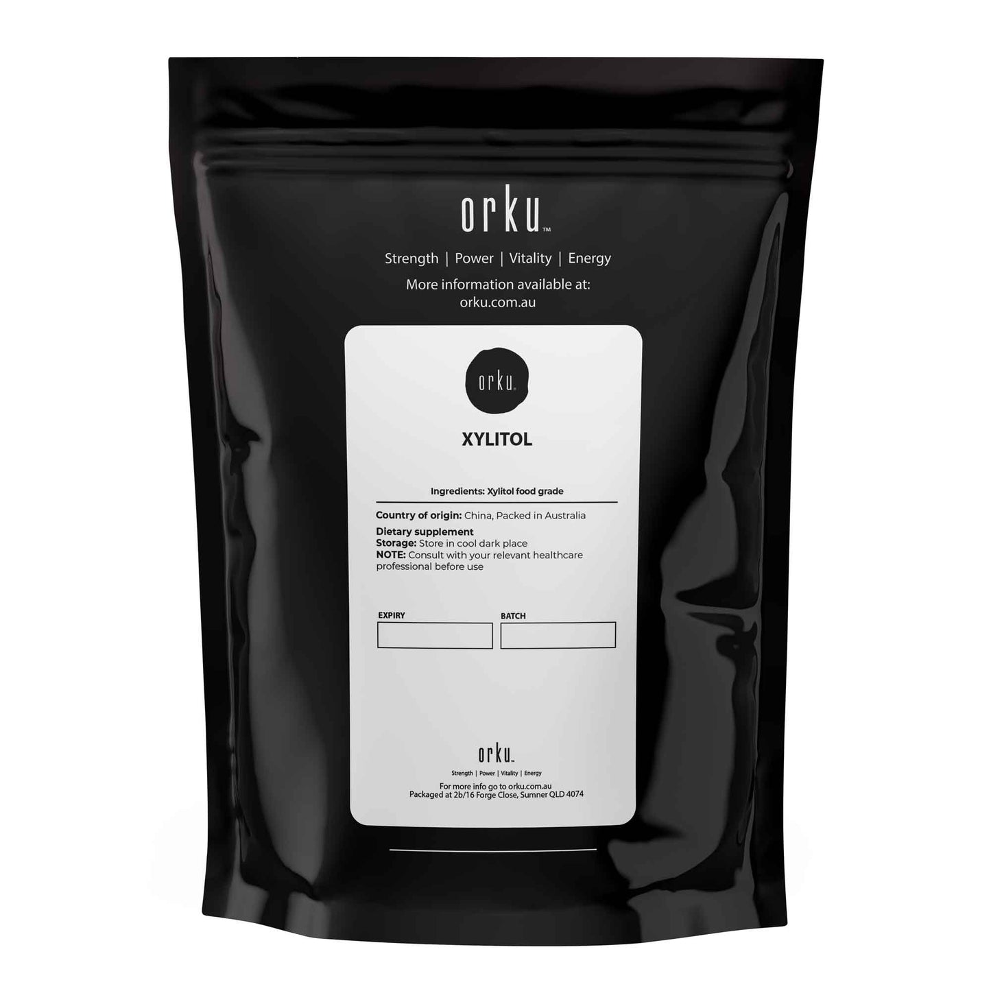 Orku Xylitol Crystal Powder Sweetener Sugar Alternative