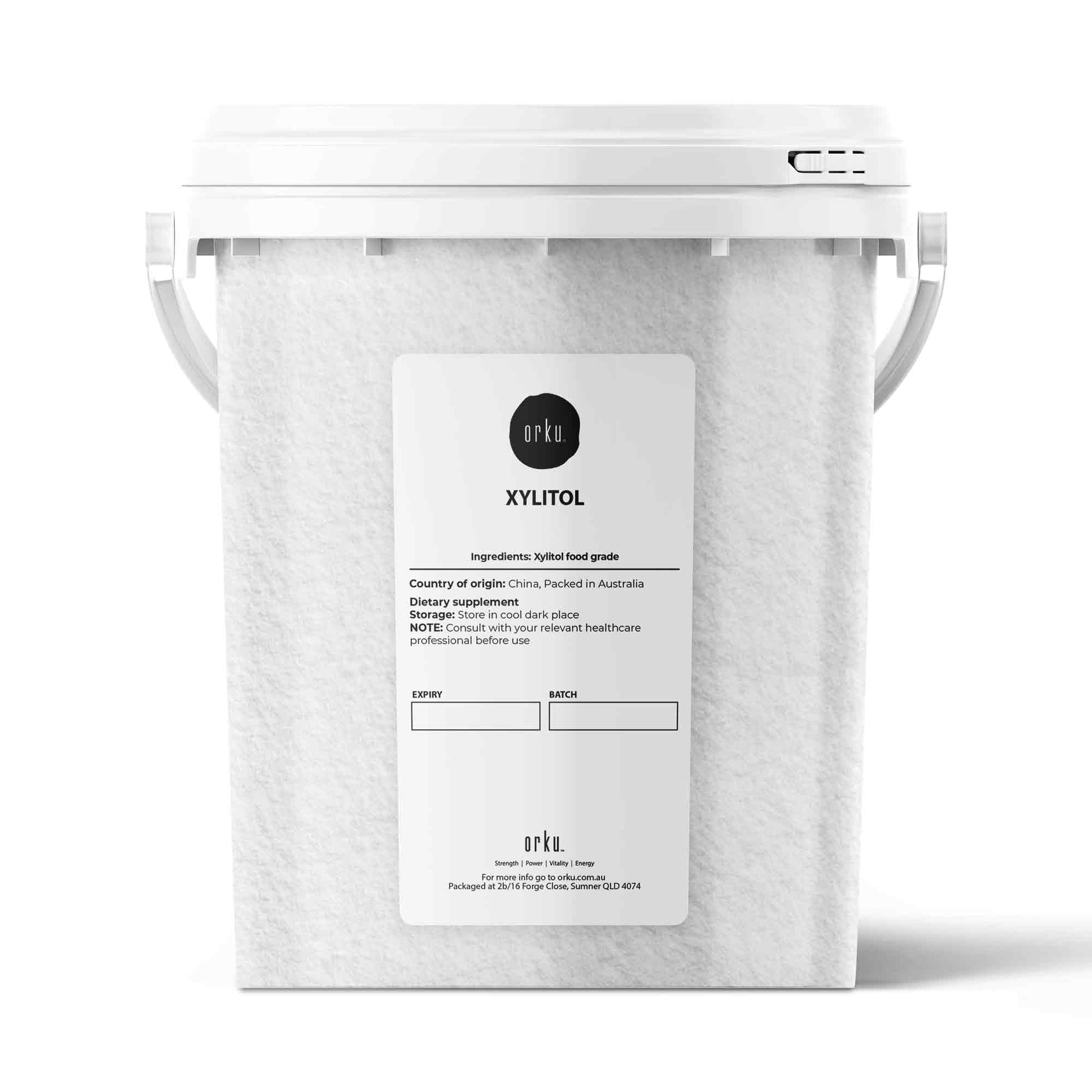 Orku Xylitol Crystal Powder Sweetener Sugar Alternative Tub