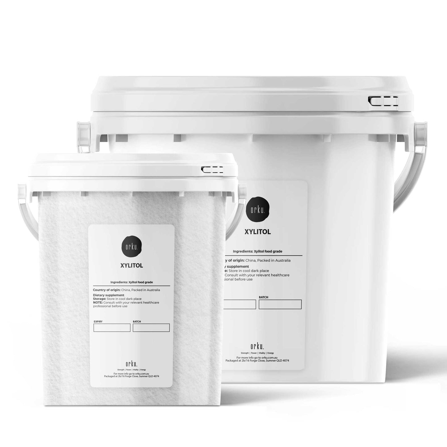 Orku Xylitol Crystal Powder Sweetener Sugar Alternative Tub