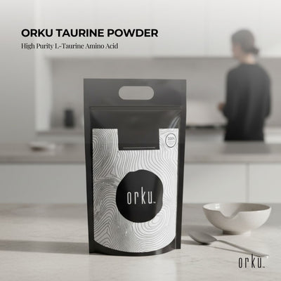 Orku 5Kg Taurine Powder - High Purity L-Taurine Amino Acid Ingredient