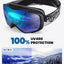 OutdoorMaster Ski Goggles with Cover Snowboard Snow Goggles OTG Anti-Fog -100% UV Protection-OM-18