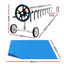 Aqua Buddy Pool Cover 600 Micron Solar Heat 9.5x5m Blanket w/ 5.55m Roller Blue
