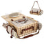 Alfresco 2 Person Insulated Picnic Basket Set with Foldable Wood Table Mat
