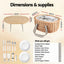 Alfresco 2 Person Insulated Picnic Basket Set with Foldable Wood Table
