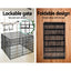 i.Pet 36" 8 Panel Dog Playpen Pet Fence Exercise Cage Enclosure Play Pen