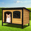 i.Pet Dog Kennel Extra Large Wooden Outdoor Indoor Puppy Pet House Cabin Crate Weatherproof
