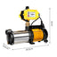 Giantz Garden Water Pump High Pressure 2500W Max 5-Stage Tank Irrigation Transfer Booster Yellow