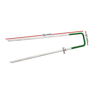 Prime Turf Artificial Grass 50pcs Synthetic Pins Fake Lawn Turf Weed Mat Pegs Joining Tape