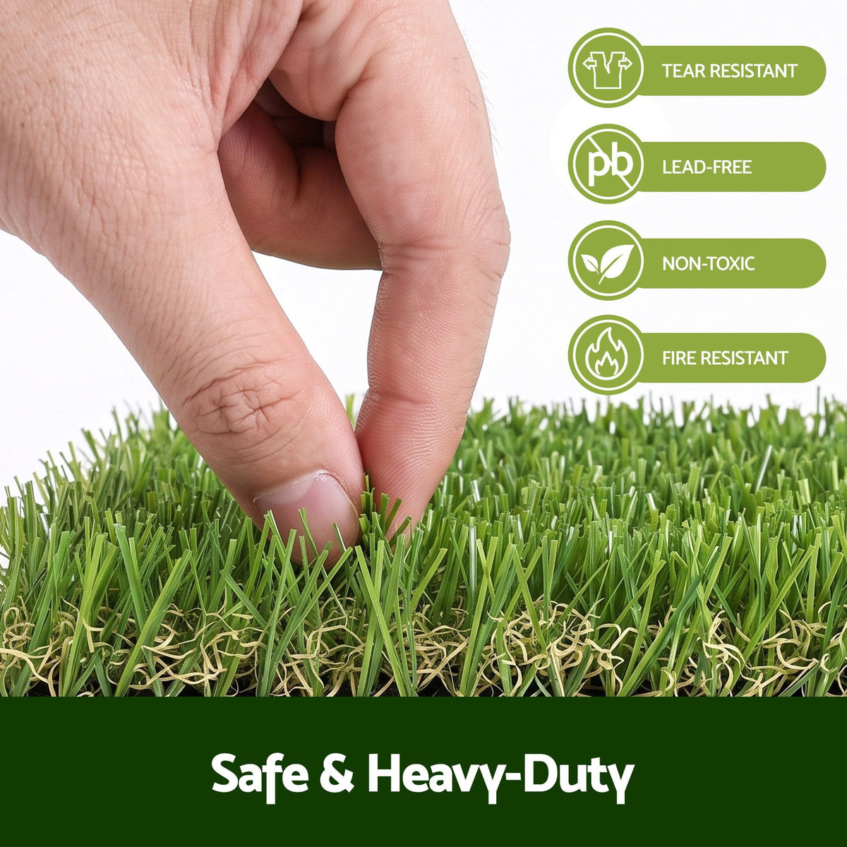 Prime Turf Artificial Grass Turf Tiles Interlocking Fake Grass Mat for Balcony Pet 24 Pack
