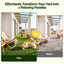 Prime Turf Artificial Grass Turf Tiles Interlocking Fake Grass Mat for Balcony Pet 9 Pack
