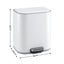 Cefito 20L Trash Bin Steel Pedal Bins Soft Close Kitchen Rubbish Waste Can White