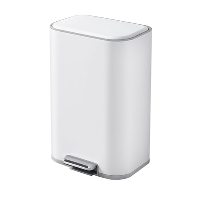 Cefito 30L Pedal Rubbish Bin Kitchen Trash Garbage Waste Can Soft Close White