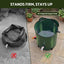 Weisshorn 50L/11gal Collapsible Rain Barrel PVC Water Tank Collection Storage for Garden Irrigation