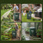 Weisshorn 50L/11gal Collapsible Rain Barrel PVC Water Tank Collection Storage for Garden Irrigation