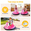 Rigo Ride on Cars Kids Bumper 12V Ride on Toy Toddler Remote Control Pink