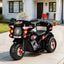 Rigo Kids Electric Ride On Police Motorcycle Motorbike 6V Battery Black