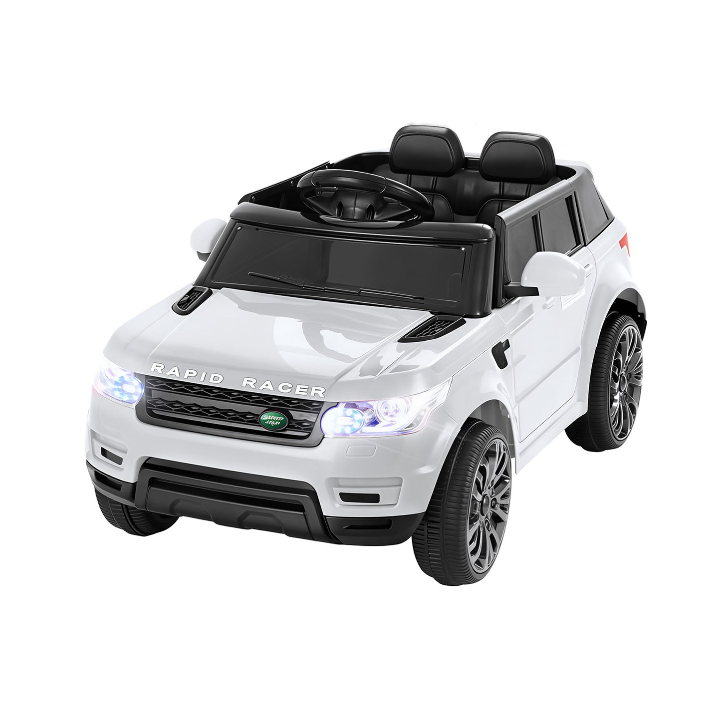 Rigo Kids Electric Ride On Car SUV Range Rover-inspired Cars Remote 12V White