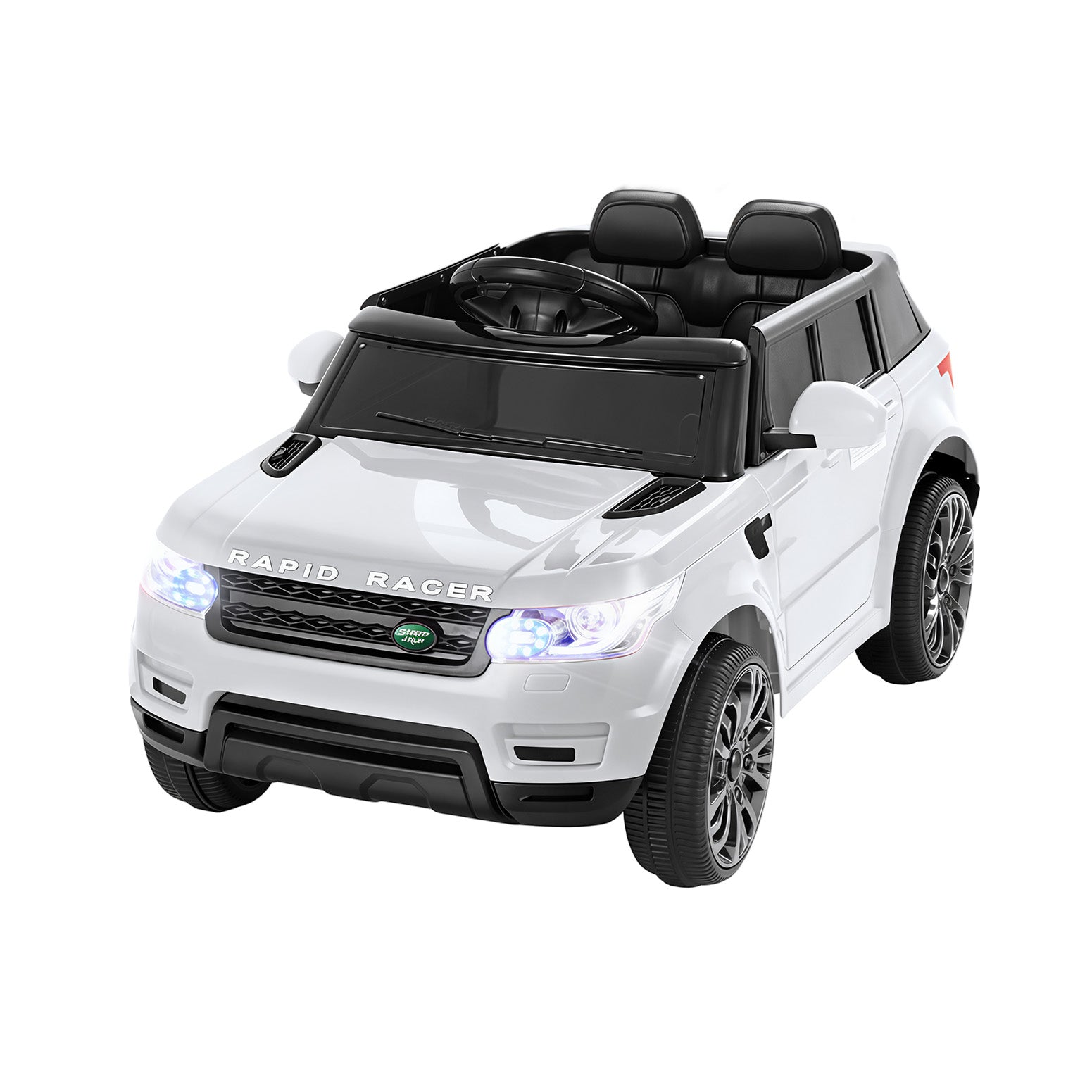 Rigo Kids Electric Ride On Car SUV Range Rover-inspired Cars Remote 12V White