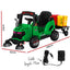 Rigo Kids Electric Ride On Car Street Sweeper Truck Toy Cars Remote 12V Green