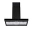 Devanti 90cm Island Rangehood Ceiling-Mounted 3-Speed Touch Control LED Black