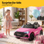 Ride On Car Licensed Audi RS3 Car for Kids 12V Remote Control Pink