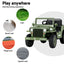 Rigo Kids Electric Ride On Car Jeep Military Off Road Toy Cars Remote 12V Olive