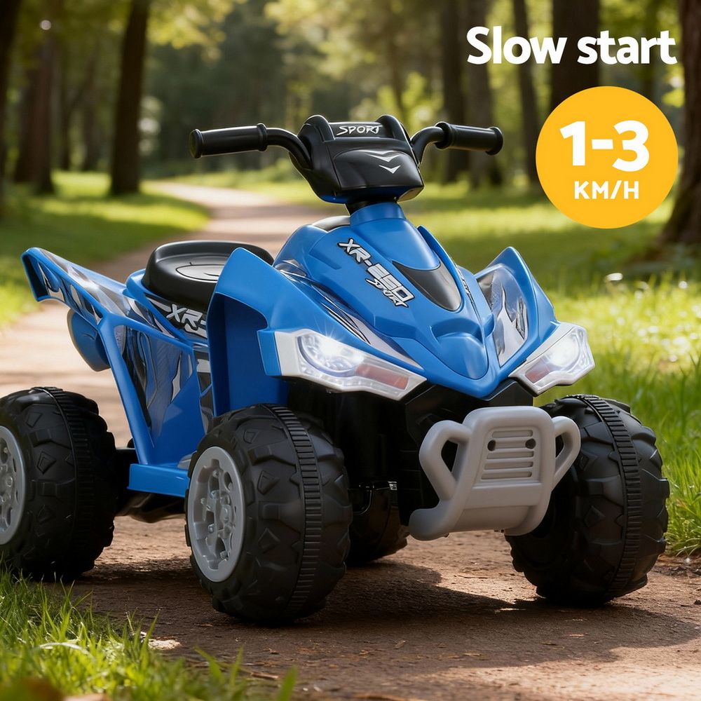 Rigo Kids Ride On Car ATV Quad Motorbike Electric Outdoor Toys 12V Blue