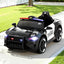 Rigo Kids Ride On Car Electric Patrol Police Cars Battery Powered Toys 12V Black
