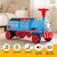 Rigo Kids Ride on Car Train 12V Electric Toy 2 Seaters Storage 87cm Blue