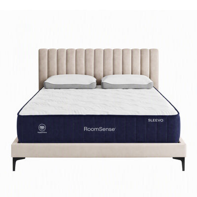 RoomSense Queen 26cm Firm Mattress Bundle with 2 Dual-Sided Cooling Pillows