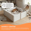 Rooster Farms 1.15m PVC Dog Whelping Box Puppy Birthing Pen - Anti-Crush