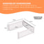 Rooster Farms 1.48m PVC Dog Play Pen Extension for Whelping Box 3 Side Enclosure