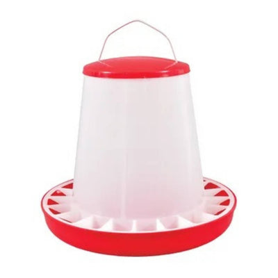 Rooster Farms 3Kg Automatic Chicken Feeder - Poultry Hen Feeding Seed Bucket