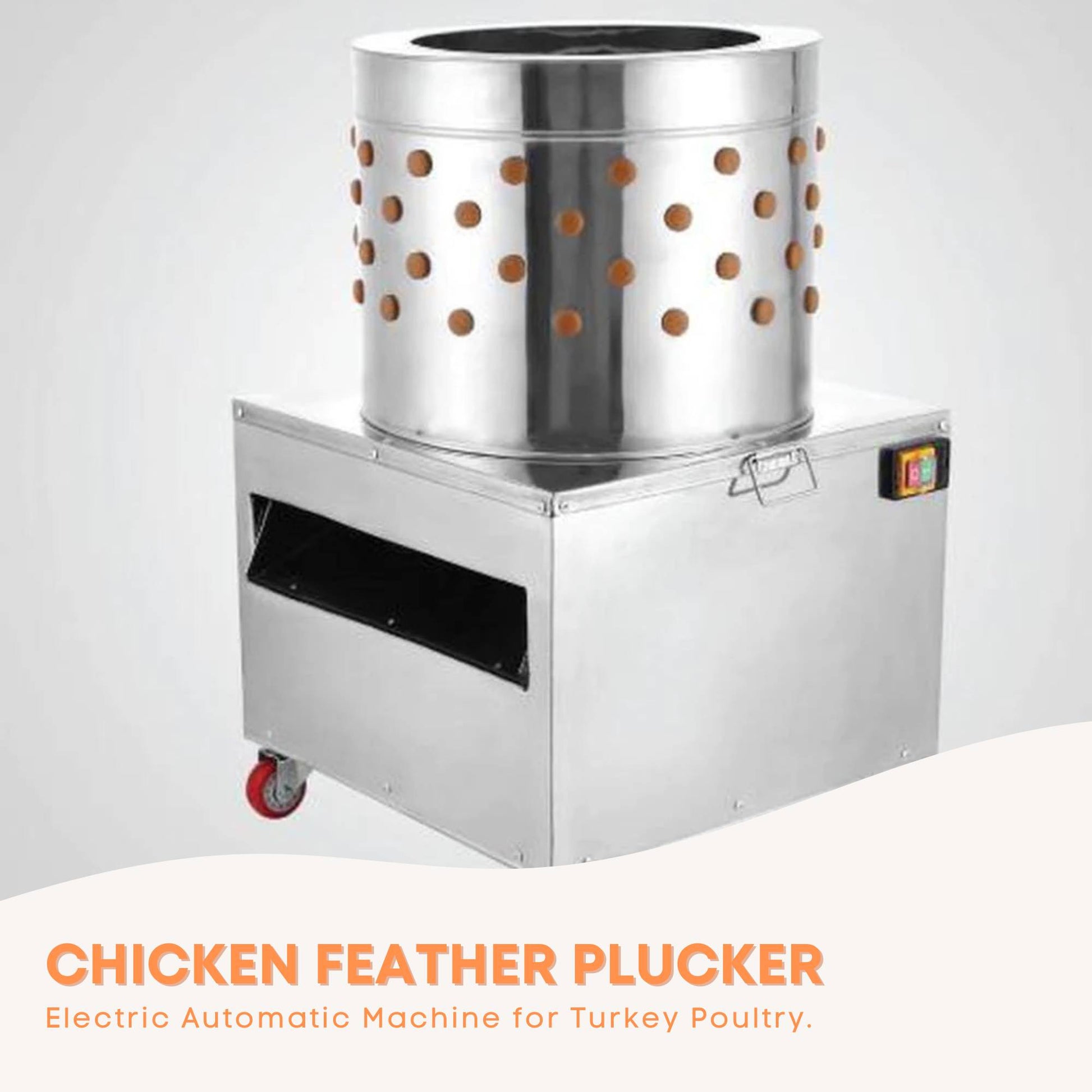 Rooster Farms 50cm Chicken Feather Plucker Machine Electric Poultry Defeathering